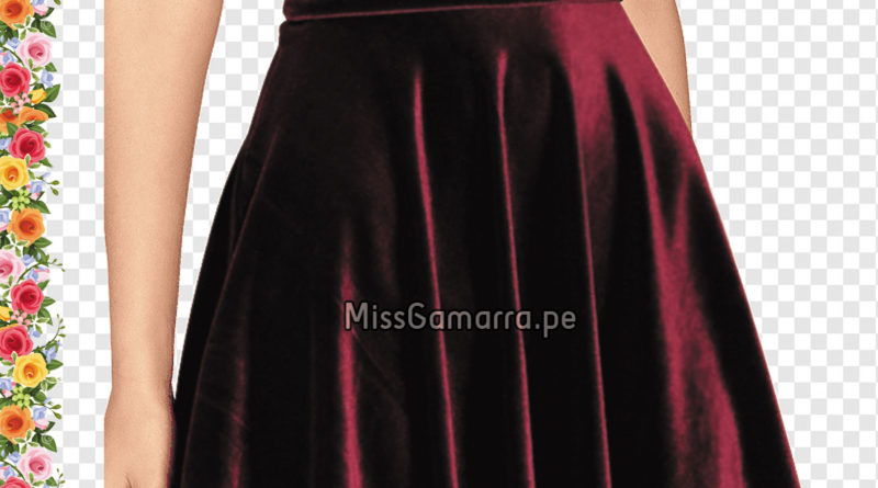 Minifalda latex color vino