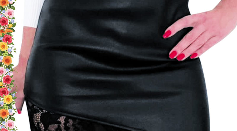 minifalda-recta-en-latex-y-guipur-color-negro