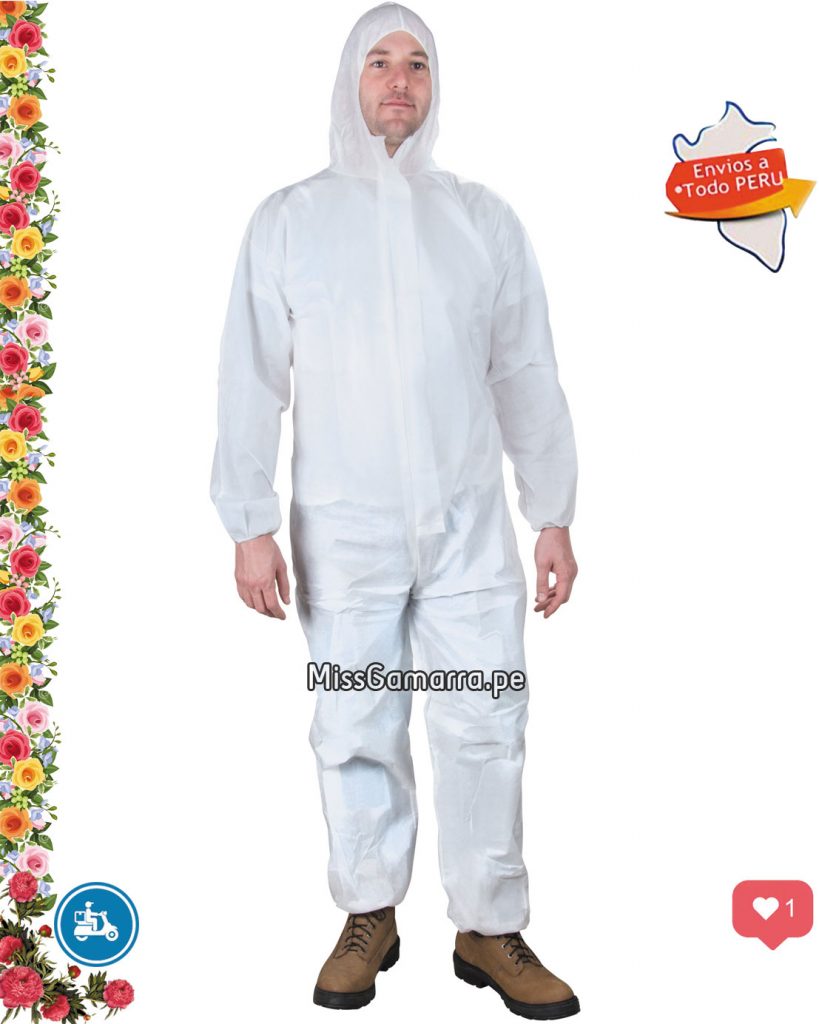 Mameluco impermeable con capucha